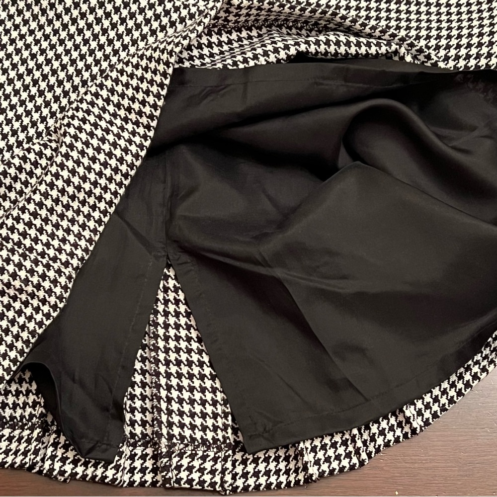 Vesti Black White Houndstooth Pencil Skirt - Picture 6 of 11
